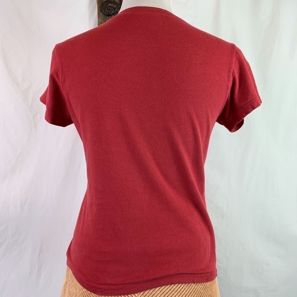 COCA COLA RED SCOOPED NECK SHIRT - Picture 4 of 5